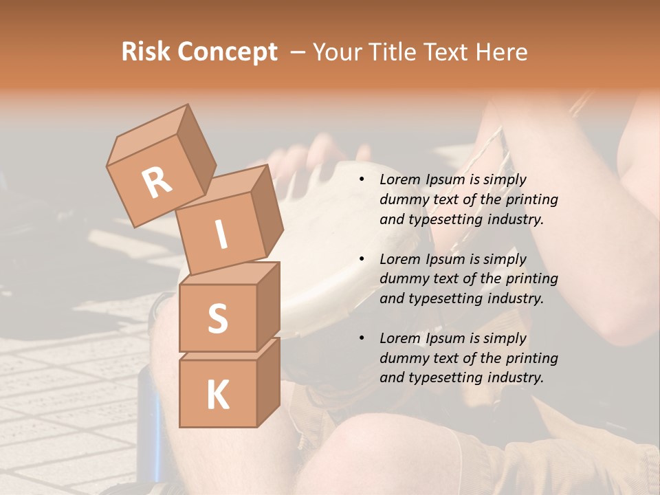 Wood Bang Object PowerPoint Template