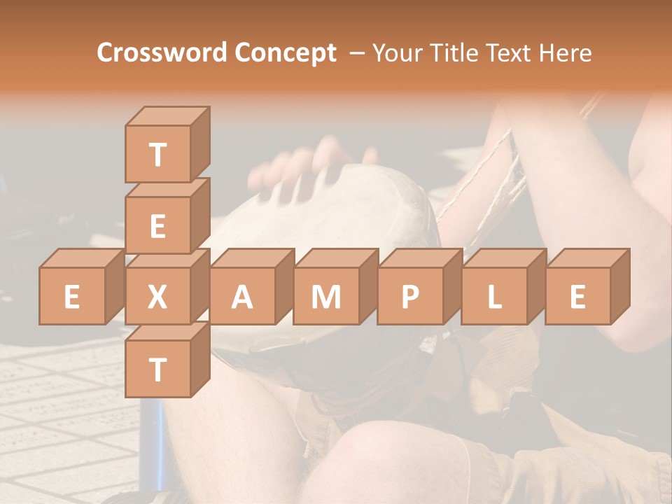 Wood Bang Object PowerPoint Template