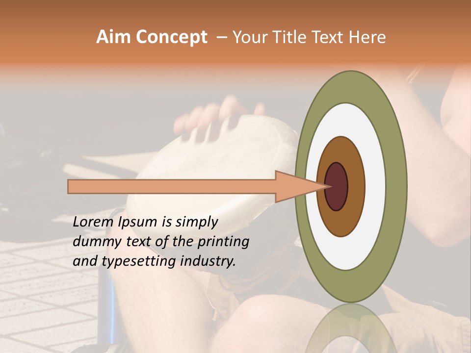 Wood Bang Object PowerPoint Template