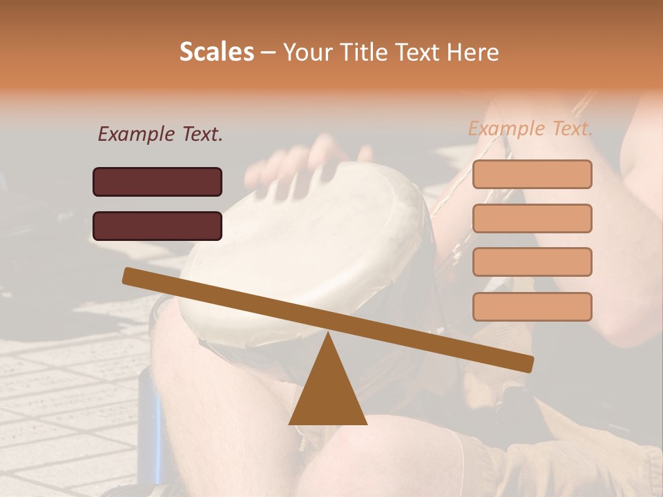 Wood Bang Object PowerPoint Template