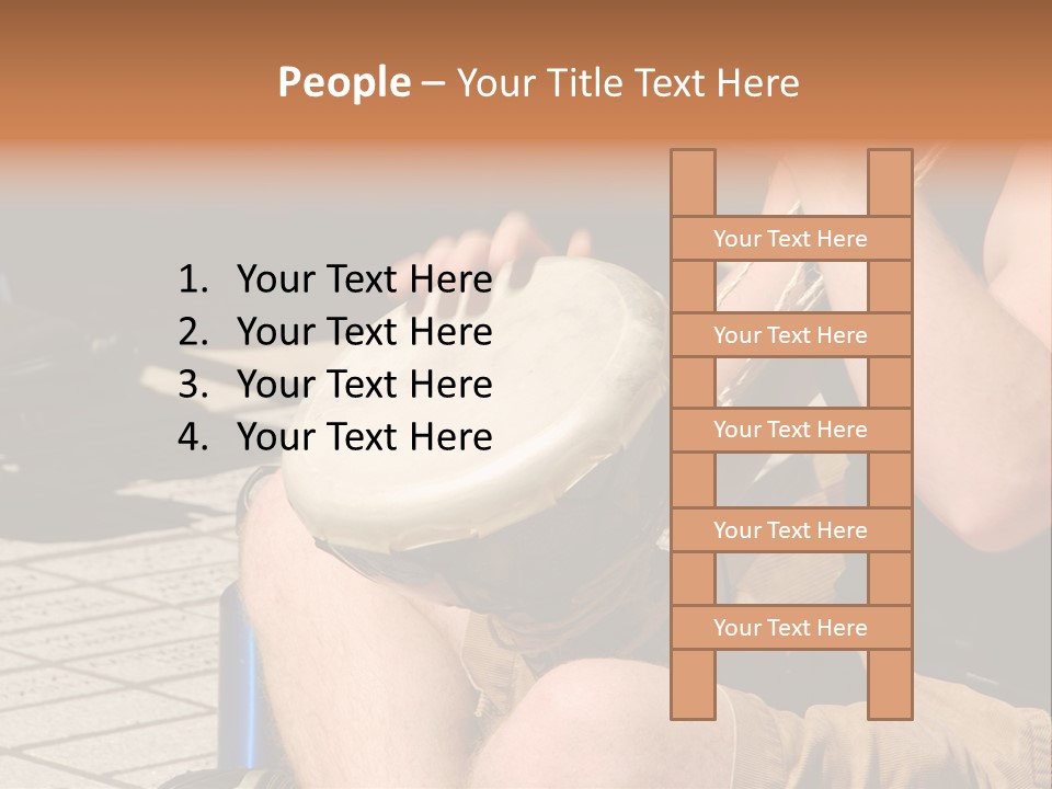 Wood Bang Object PowerPoint Template