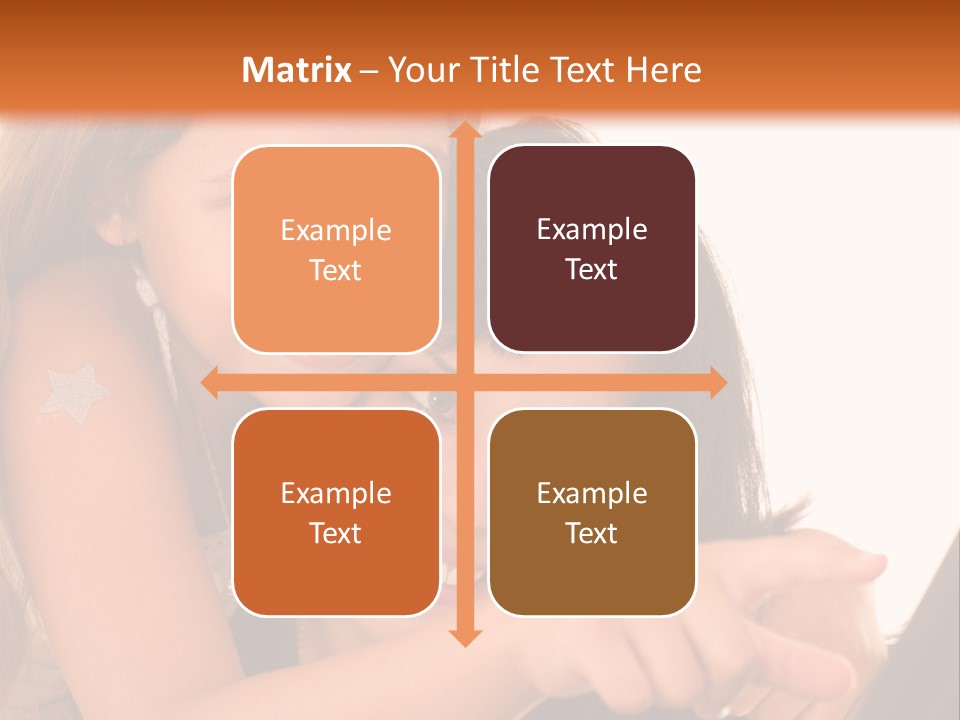 Two Girls Are Looking At A Laptop Screen PowerPoint Template