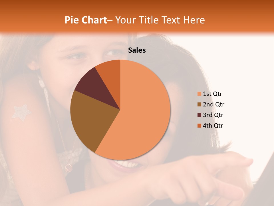 Two Girls Are Looking At A Laptop Screen PowerPoint Template