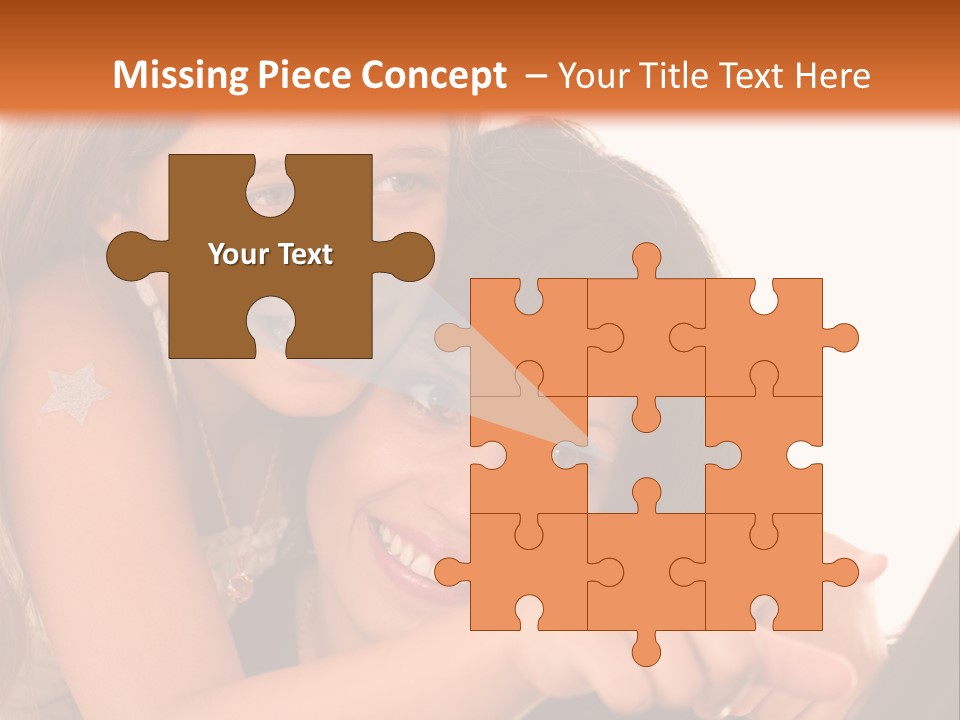 Two Girls Are Looking At A Laptop Screen PowerPoint Template