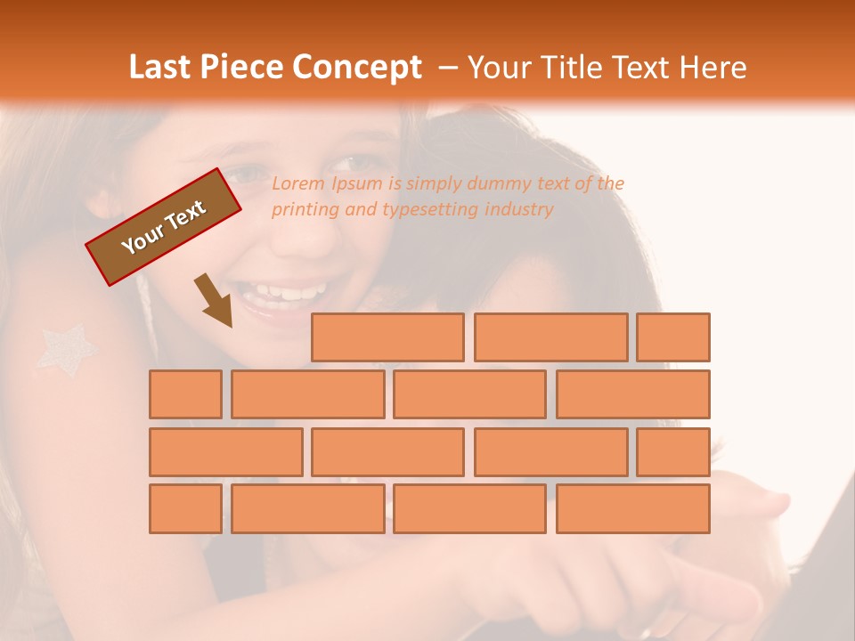 Two Girls Are Looking At A Laptop Screen PowerPoint Template