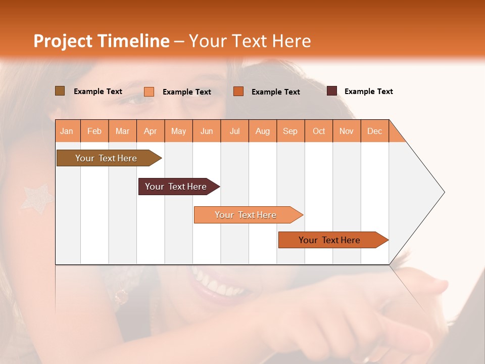 Two Girls Are Looking At A Laptop Screen PowerPoint Template