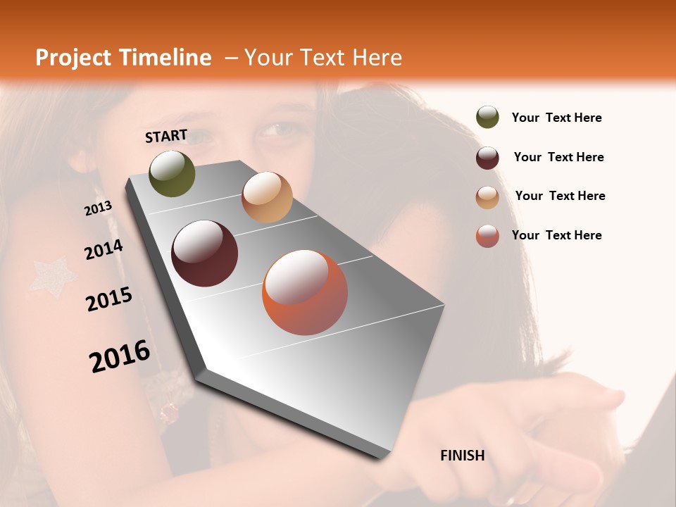 Two Girls Are Looking At A Laptop Screen PowerPoint Template