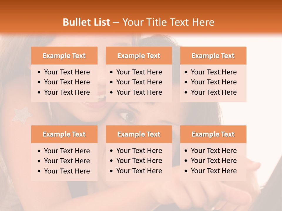 Two Girls Are Looking At A Laptop Screen PowerPoint Template