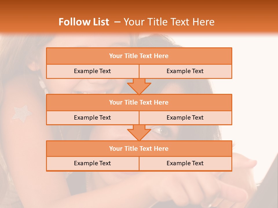 Two Girls Are Looking At A Laptop Screen PowerPoint Template