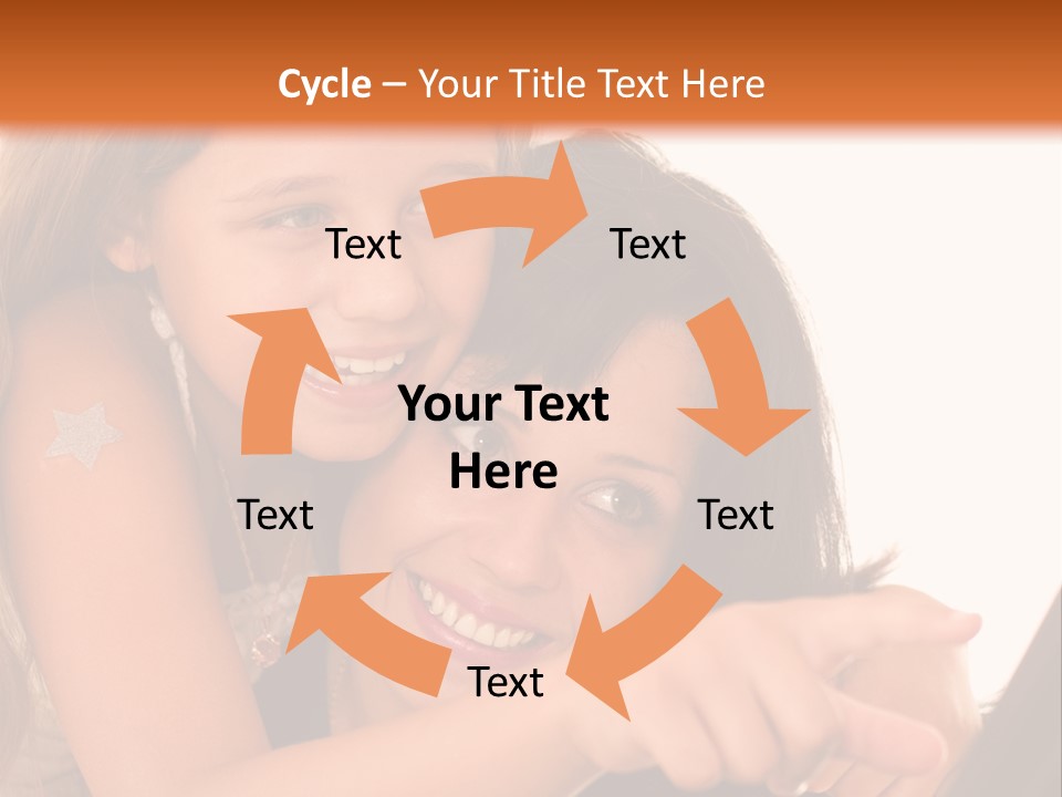 Two Girls Are Looking At A Laptop Screen PowerPoint Template