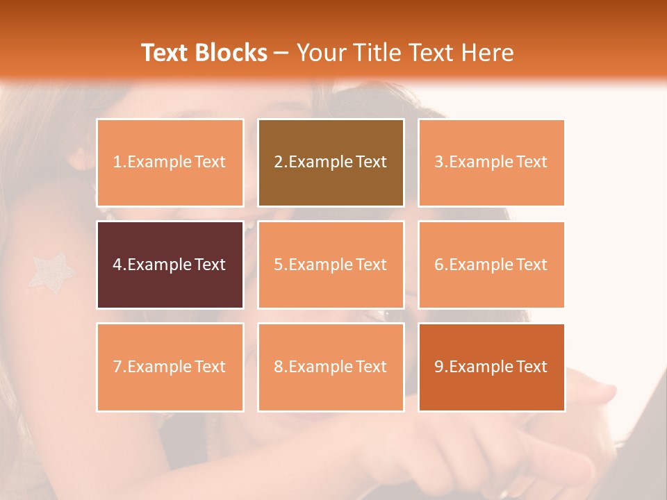 Two Girls Are Looking At A Laptop Screen PowerPoint Template