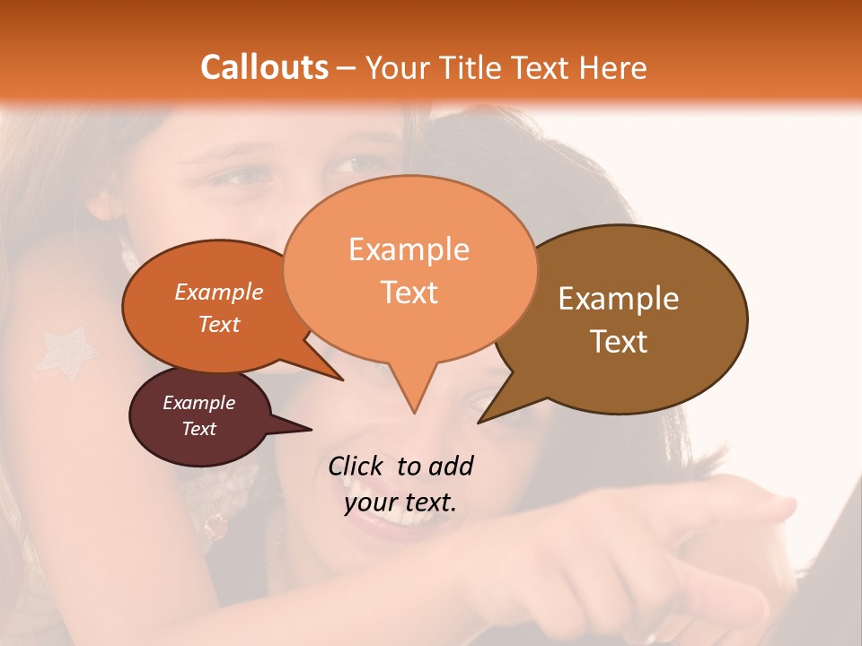 Two Girls Are Looking At A Laptop Screen PowerPoint Template