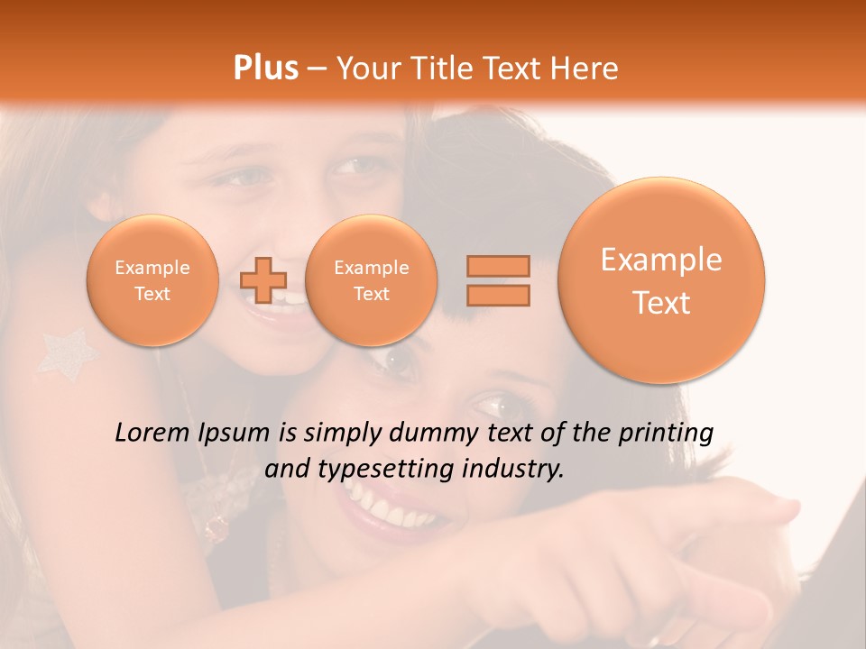 Two Girls Are Looking At A Laptop Screen PowerPoint Template