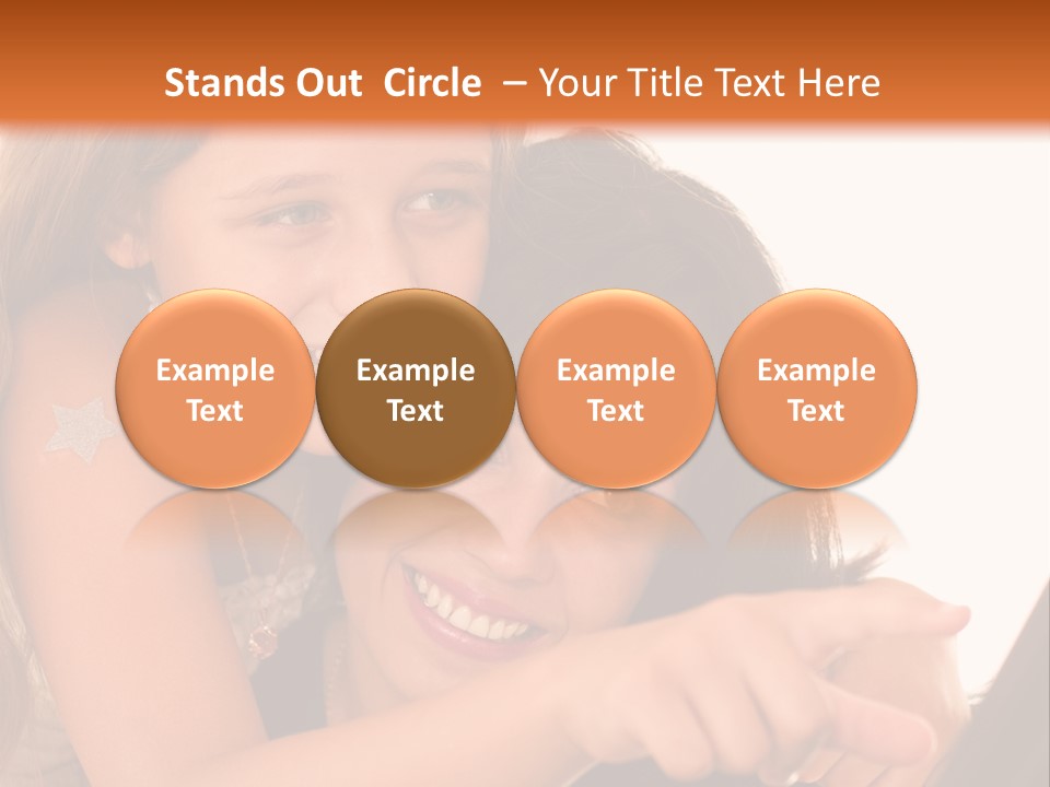 Two Girls Are Looking At A Laptop Screen PowerPoint Template