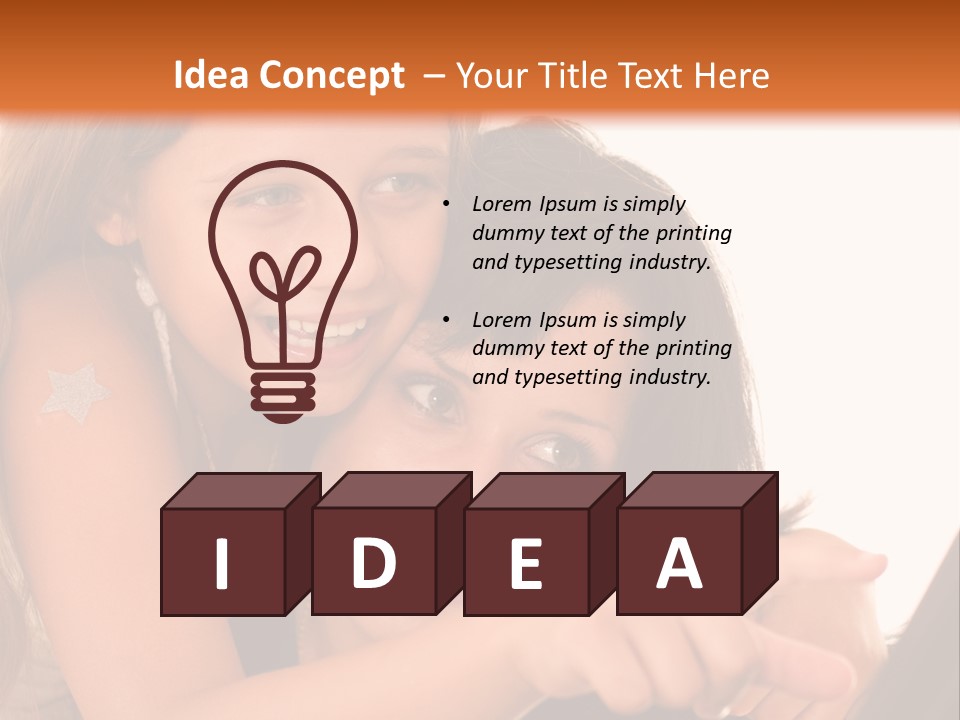 Two Girls Are Looking At A Laptop Screen PowerPoint Template