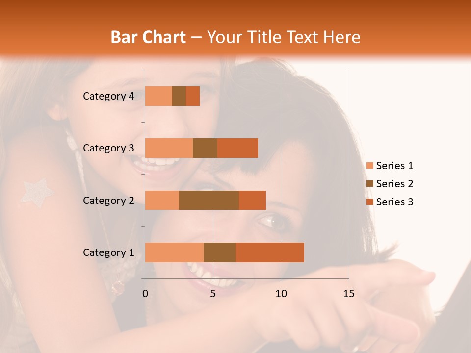 Two Girls Are Looking At A Laptop Screen PowerPoint Template