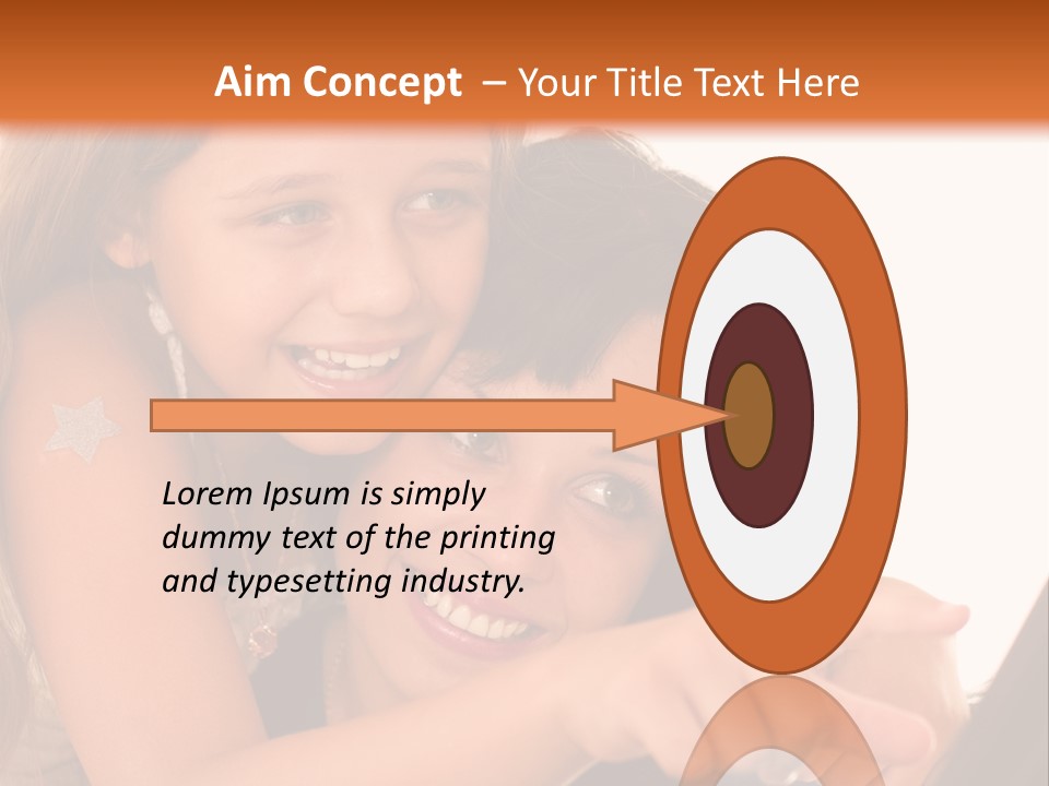 Two Girls Are Looking At A Laptop Screen PowerPoint Template