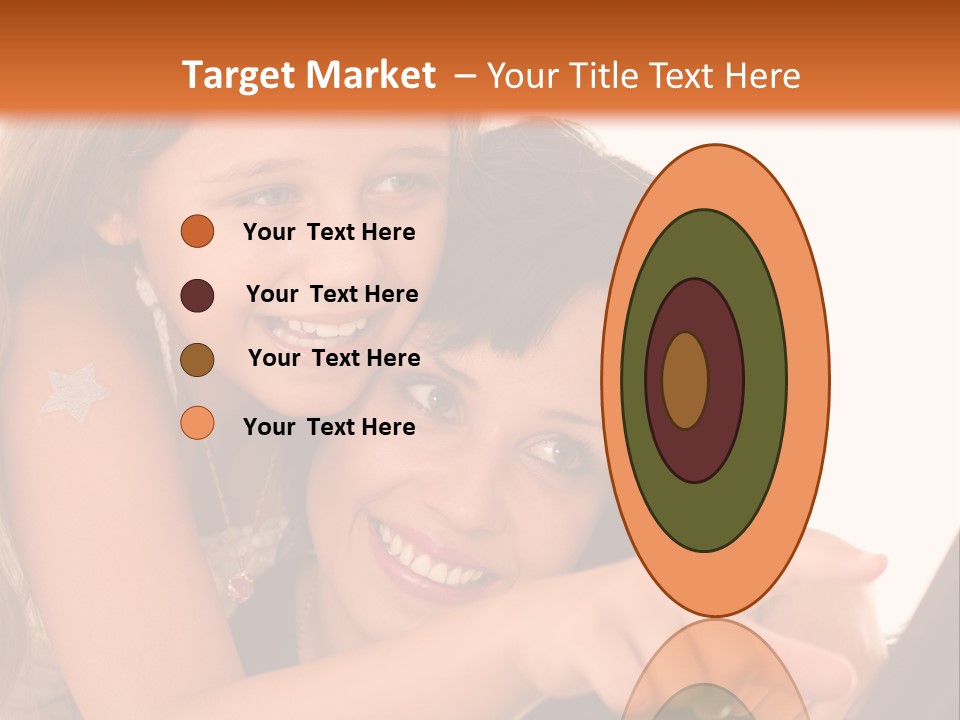 Two Girls Are Looking At A Laptop Screen PowerPoint Template