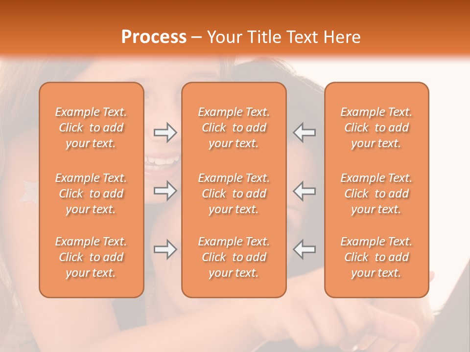 Two Girls Are Looking At A Laptop Screen PowerPoint Template