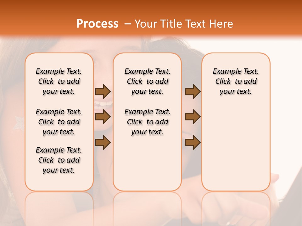 Two Girls Are Looking At A Laptop Screen PowerPoint Template