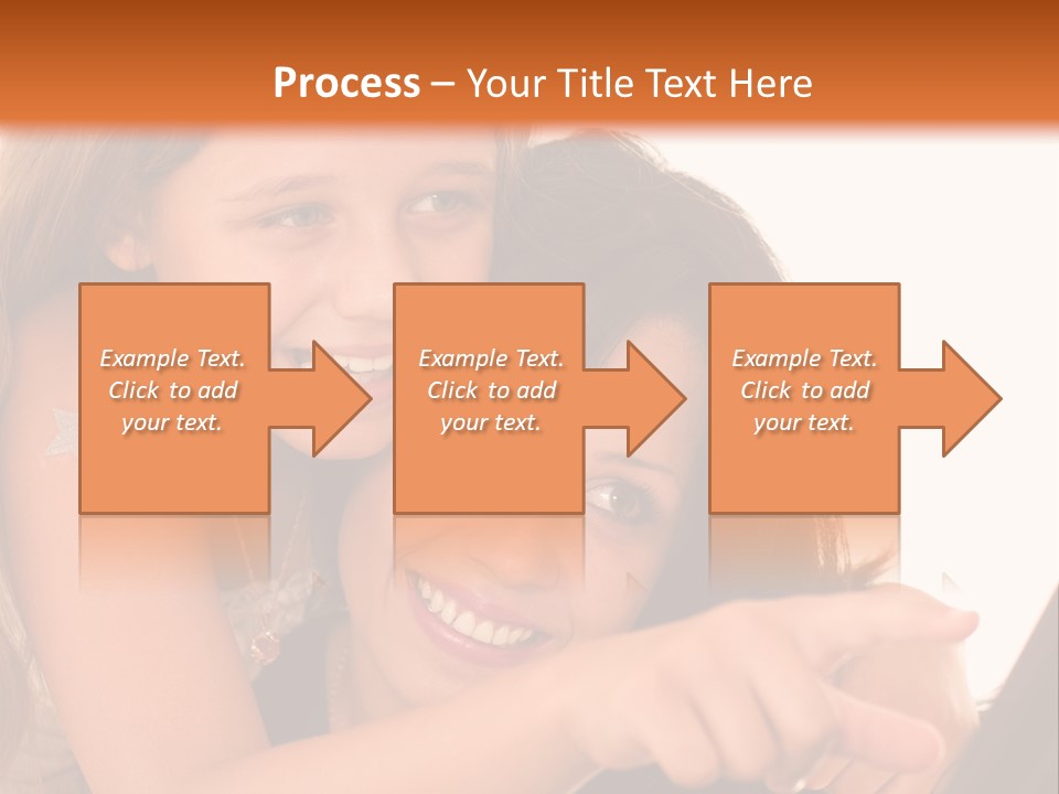 Two Girls Are Looking At A Laptop Screen PowerPoint Template