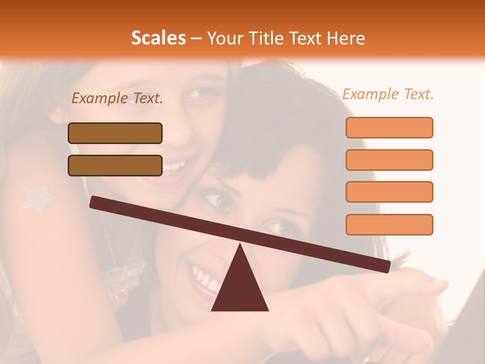 Two Girls Are Looking At A Laptop Screen PowerPoint Template