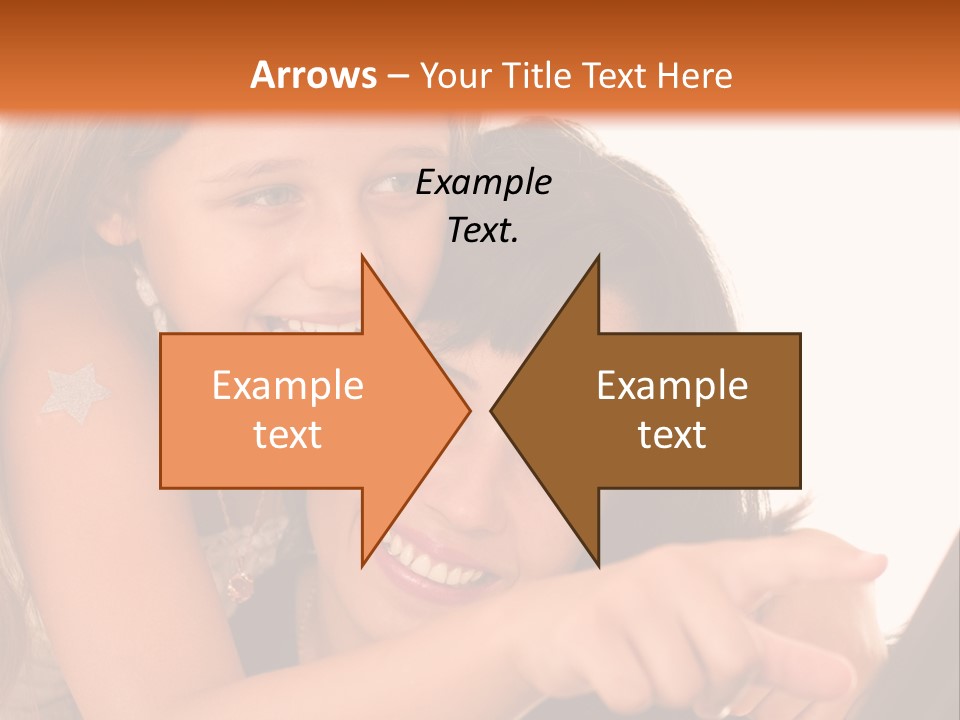 Two Girls Are Looking At A Laptop Screen PowerPoint Template