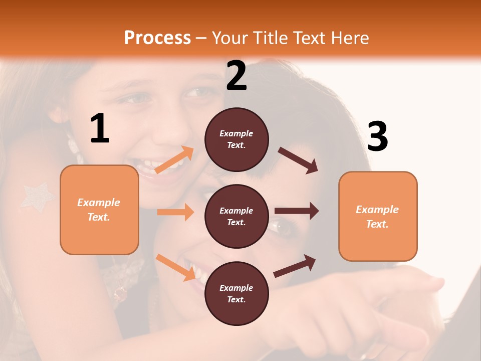 Two Girls Are Looking At A Laptop Screen PowerPoint Template