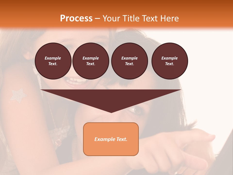 Two Girls Are Looking At A Laptop Screen PowerPoint Template