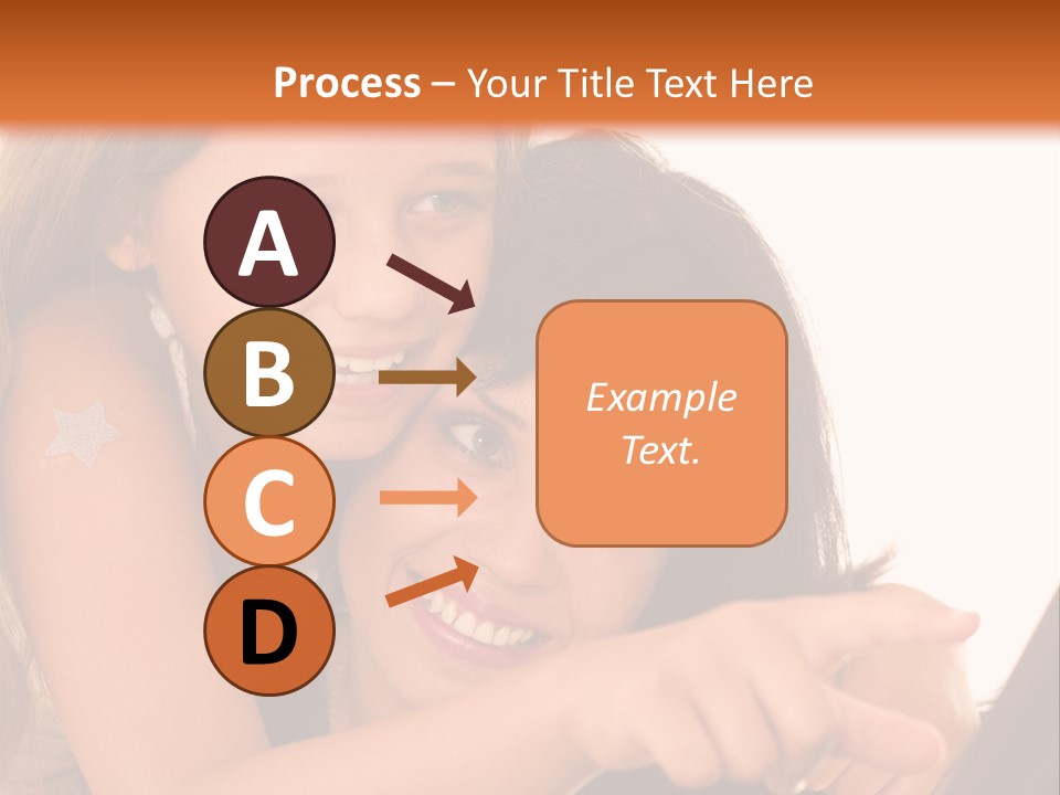 Two Girls Are Looking At A Laptop Screen PowerPoint Template