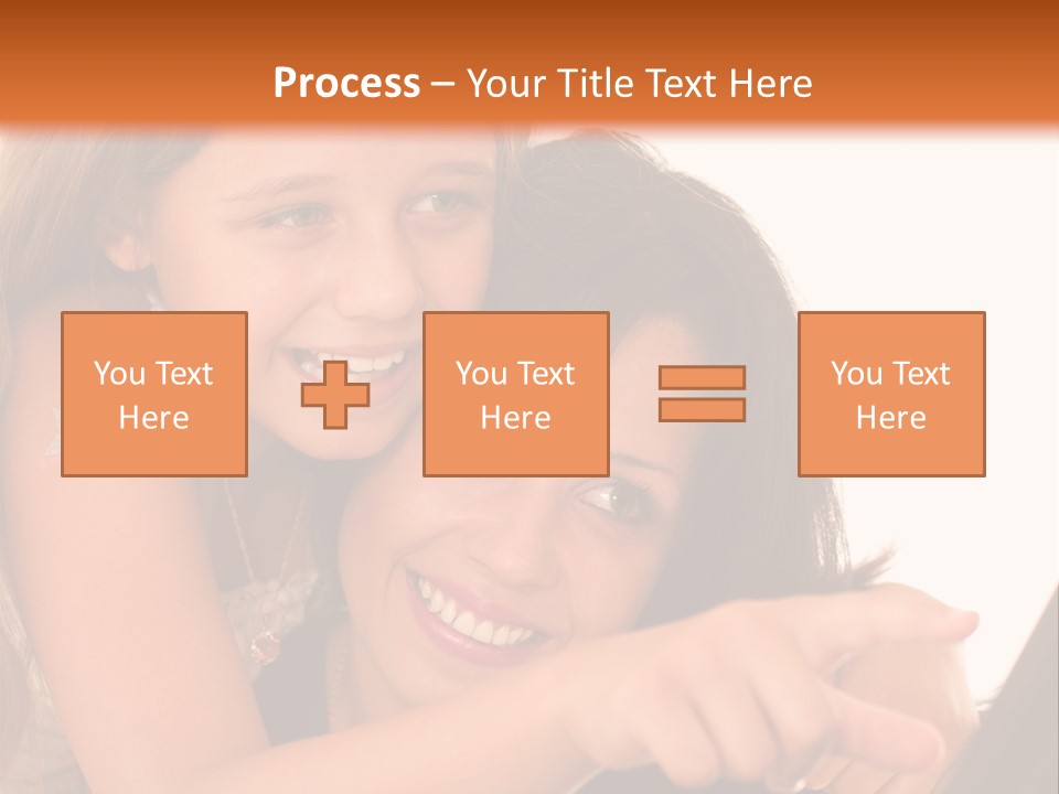 Two Girls Are Looking At A Laptop Screen PowerPoint Template