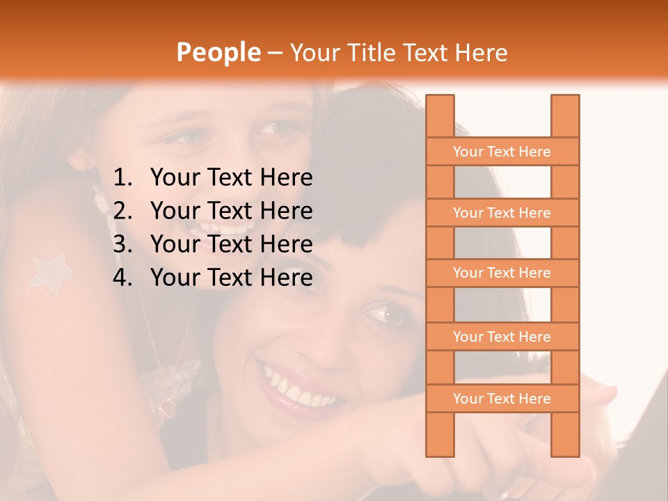 Two Girls Are Looking At A Laptop Screen PowerPoint Template