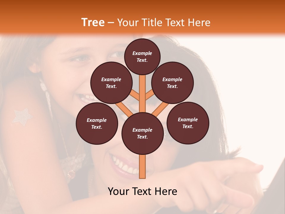 Two Girls Are Looking At A Laptop Screen PowerPoint Template