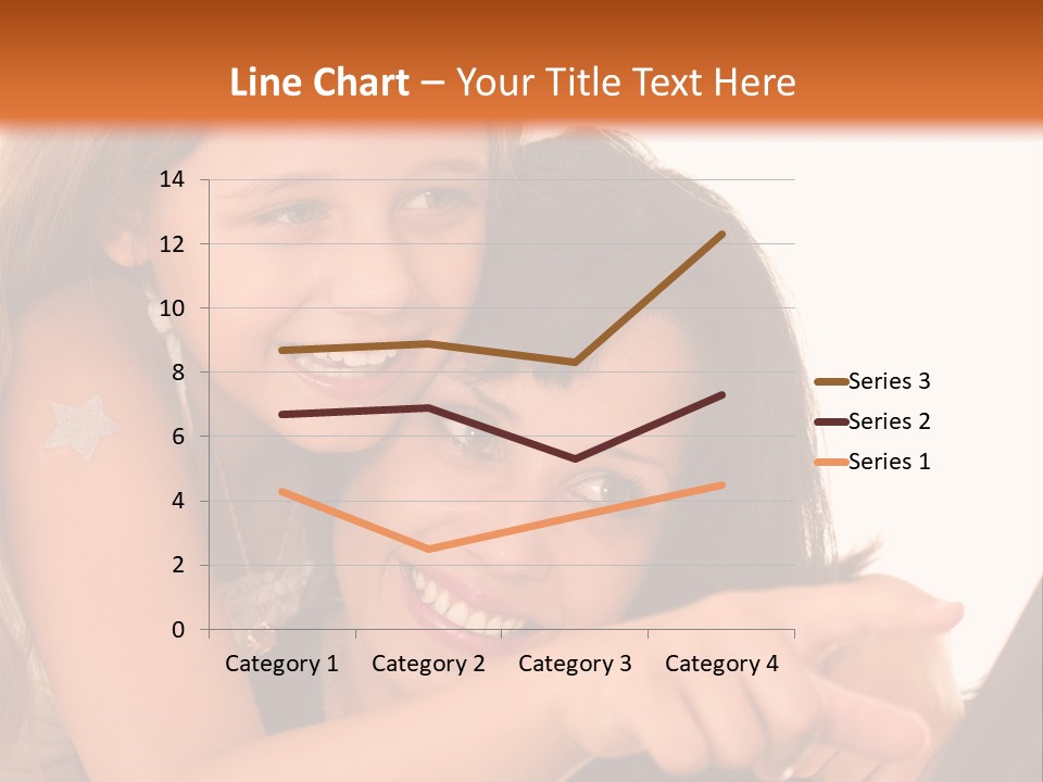 Two Girls Are Looking At A Laptop Screen PowerPoint Template