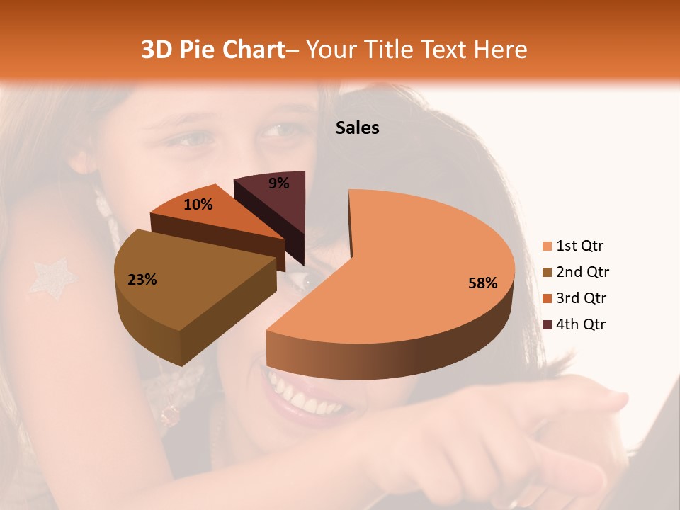Two Girls Are Looking At A Laptop Screen PowerPoint Template