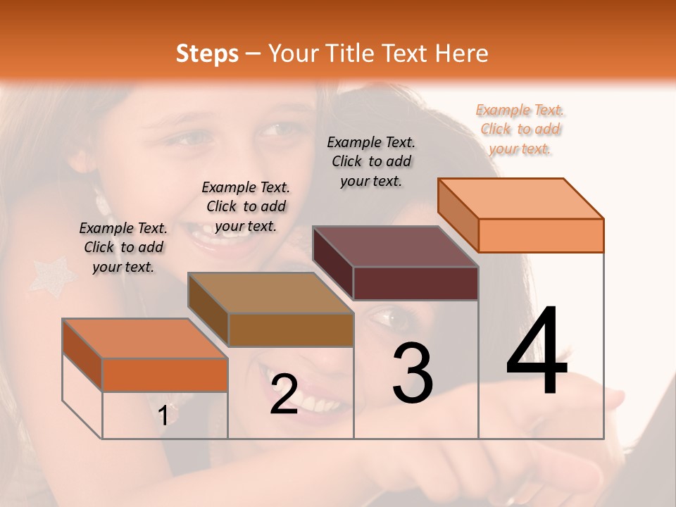 Two Girls Are Looking At A Laptop Screen PowerPoint Template