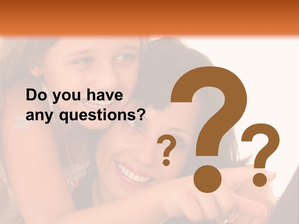 Two Girls Are Looking At A Laptop Screen PowerPoint Template