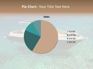 A Boat Floating In Clear Blue Water Near Shore PowerPoint Template