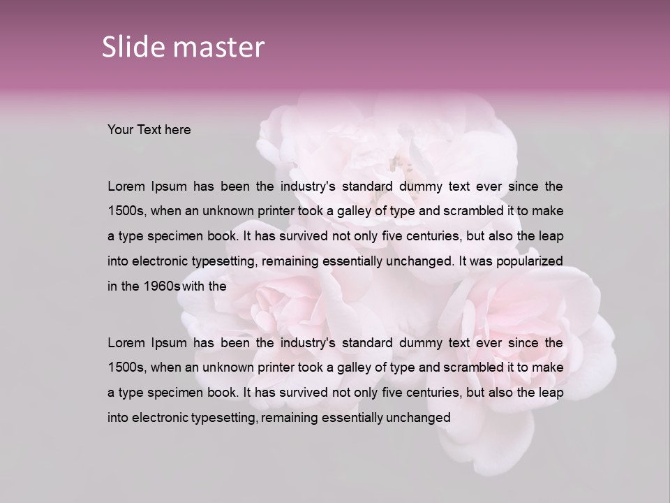 Wild Nature Pink PowerPoint Template