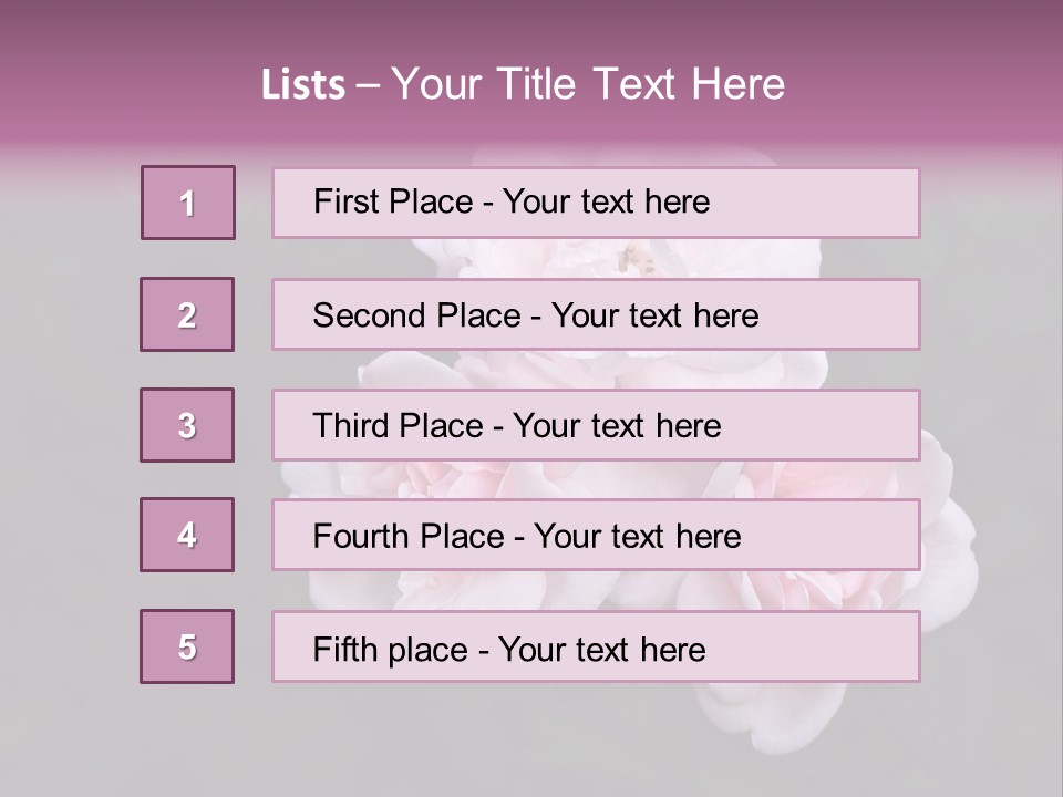 Wild Nature Pink PowerPoint Template