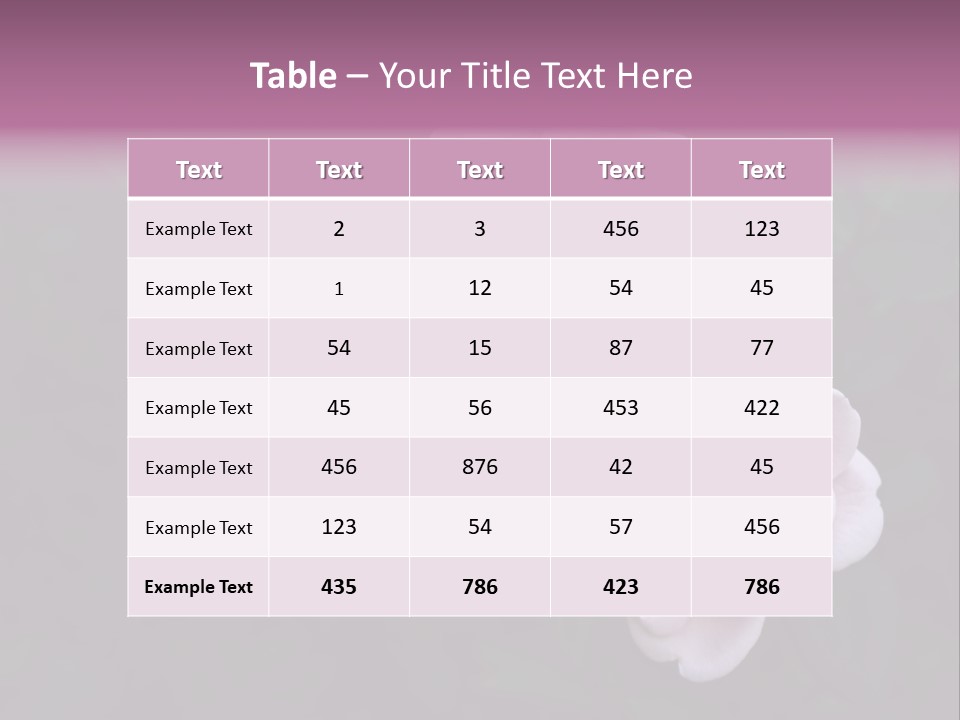 Wild Nature Pink PowerPoint Template