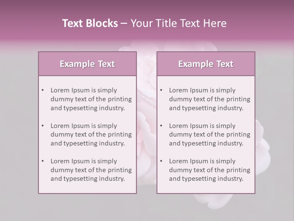 Wild Nature Pink PowerPoint Template