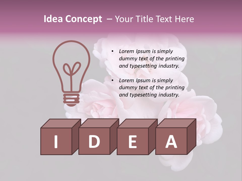 Wild Nature Pink PowerPoint Template