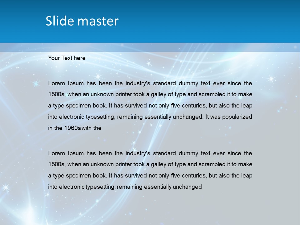 Star Design Year PowerPoint Template