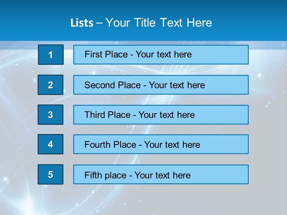 Star Design Year PowerPoint Template