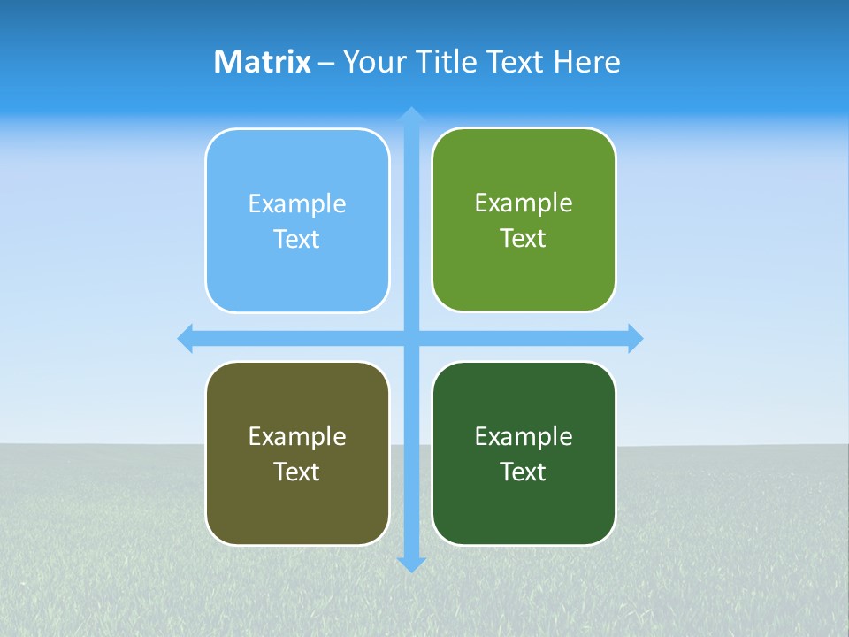 Spring Pasture Sunlight PowerPoint Template