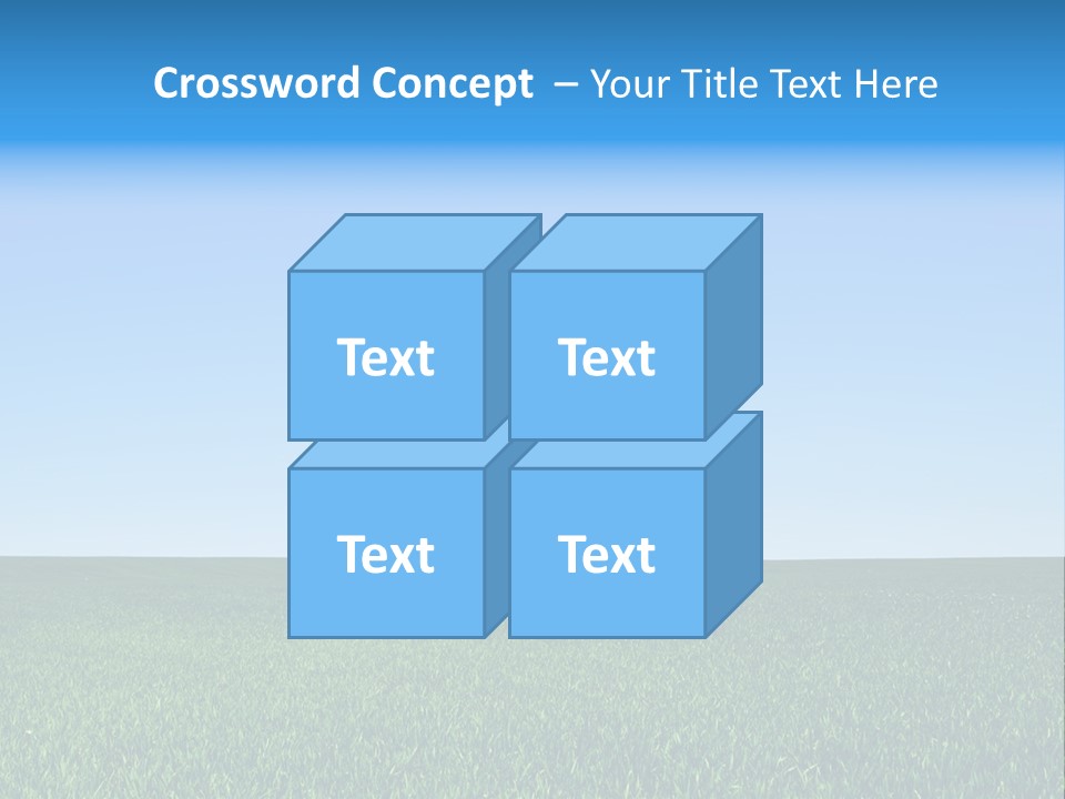 Spring Pasture Sunlight PowerPoint Template