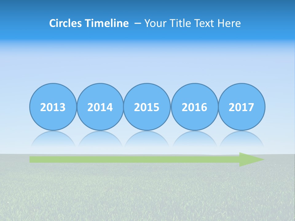 Spring Pasture Sunlight PowerPoint Template