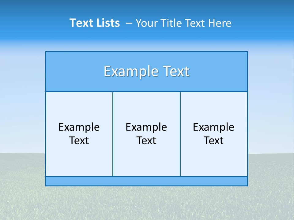 Spring Pasture Sunlight PowerPoint Template