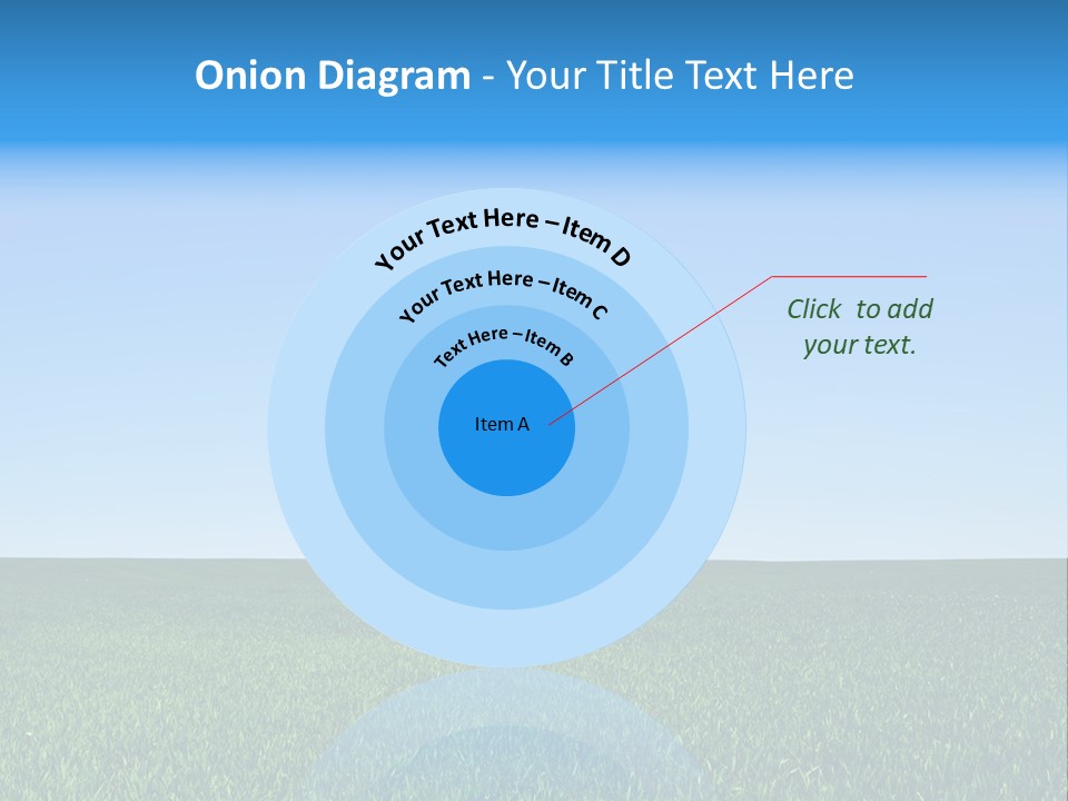 Spring Pasture Sunlight PowerPoint Template